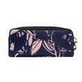thumbnail image 2 of YFYANG Leather Portable Travel Small Makeup Bag, Multifunctional Storage Bag, Pink Floral Textures Pattern Cosmetic Bag, 2 of 4