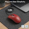LABAKUI-Wired Mouse, 1200 DPI Optical Computer Mouse, Ergonomic ...