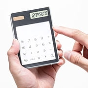 Riforla Transparent Basic Standard Calculators Small Digital Calculator Solar Power Desktop Calculators Pocket Size Calculator for Students Mini Handheld Calculator Basic Standard Calculat Black