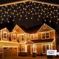 thumbnail image 1 of Luces navideñas con forma de carámbano Lomotech, 9,75 m, 8 modos, temporizador IP44, 1 of 7