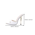 thumbnail image 5 of 1 par de zapatos puntiagudos de moda Sandalias de verano Tacones altos de verano Felotaje de banquete femenino, 5 of 5