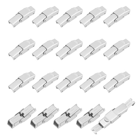 20Pcs 25x7x6mm Watch Band Clasps 201 Stainless Steel Watchband Deployment Clasp Buckle Rectangle Watch Band Clasp Buckle Replacement for Watch Band