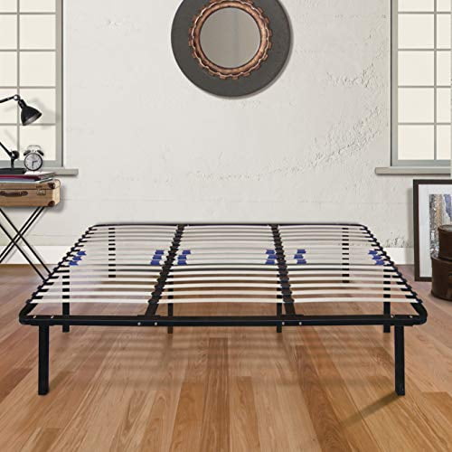 picture Mattress Foundation Full Walmart boyd sleep finnish platform bed frame metal mattress foundation with adjustable hardwood slats black full