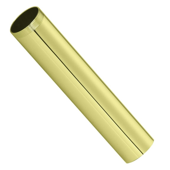 Westbrass 1-1/2 in. OD x 12 in. Threaded Tailpiece in Polished Brass