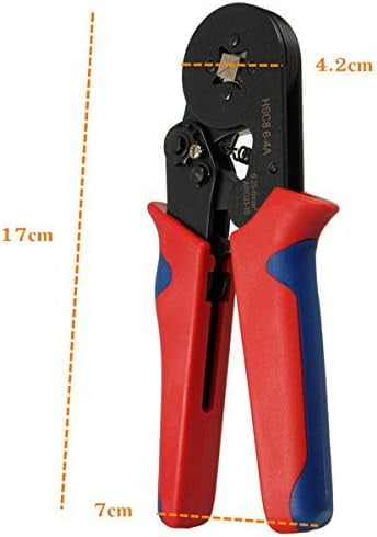 Crimping Pliers  Ferrule Crimping Tool with 1200PCS 0.25-10mm² Terminals Set for Ferrule AWG 24-8 Wire End Ferrule Connectors Can Be Used for Equipment Wiring Project