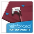 thumbnail image 2 of Colored Reinforced Hanging Folders, Legal Size, 1/5-Cut Tab, Burgundy, 25/box | Bundle of 2 Boxes, 2 of 5