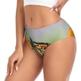 thumbnail image 2 of Fotbe A monarch butterfly Calzones Estampados para Mujer – Ropa Interior de Algodón, Cómoda, Suave y Elástica-X-Small, 2 of 6