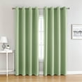 thumbnail image 1 of Bewildely Cortinas de tela de colores simples y puros de 2 piezas para un hogar elegante y atmosférico Simple y puro Sombras de ventana verde claro 132*160, 1 of 6