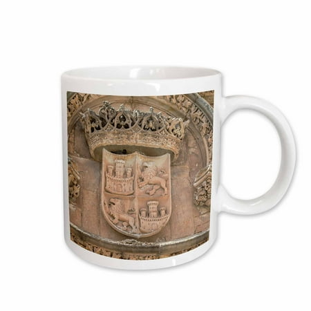 Ceramic Relief - 3dRose Spain, Salamanca, relief sculpture of crest on university wall - Ceramic Mug, 11-ounce