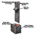 thumbnail image 2 of Jumiok Rustic Silver Bottle Opener Wall Mount Magnetic Plated with Cap Catcher Funny Magnetically Stick to Fridge, 2 of 4