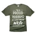 thumbnail image 5 of Proud Husband Of A Super Awesome Wife Shirt Husband Gifts Funny Husband Tee Gift From Wife (3X-Large Grey), 5 of 6