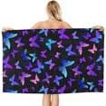 thumbnail image 2 of Butterfly Large Beach Towel - Plush Thick Cotton Pool Towel, Adult Beach Towels, 2 of 17