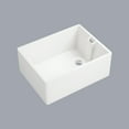 White Ceramic Single Bowl Kitchen Sink measuring 23.6” L X 18” W