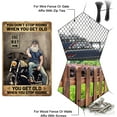 thumbnail image 4 of Motorcycle Vintage Metal Tin Sign Plaque Poster Retro You Don't Stop Riding Metal Wall Decorative Tin Signs 8×12inch DIY, 4 of 7