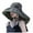 Z60-Army Green, variant on Women's Ponytail Sun Hat, Wide Brim UV Protection Beach Vacation Hat with Adjustable Chin Strap for Summer Activities, Hiking and Travel