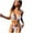White, variant on Womens 2 Piece Swimsuits Solid Color Sling Knot Ring Three-Point Bikini Beachwear Black Bathing Suit for Women L