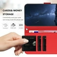 thumbnail image 5 of Wallet Case for Samsung Galaxy S25 Ultra Phone Case with Card Holder, Magnetic PU Leather Stand Flip Folio Phone Cover for Women Men Girls Boys, Credit Card Slot Purse & Protective TPU Bumper, Red, 5 of 6