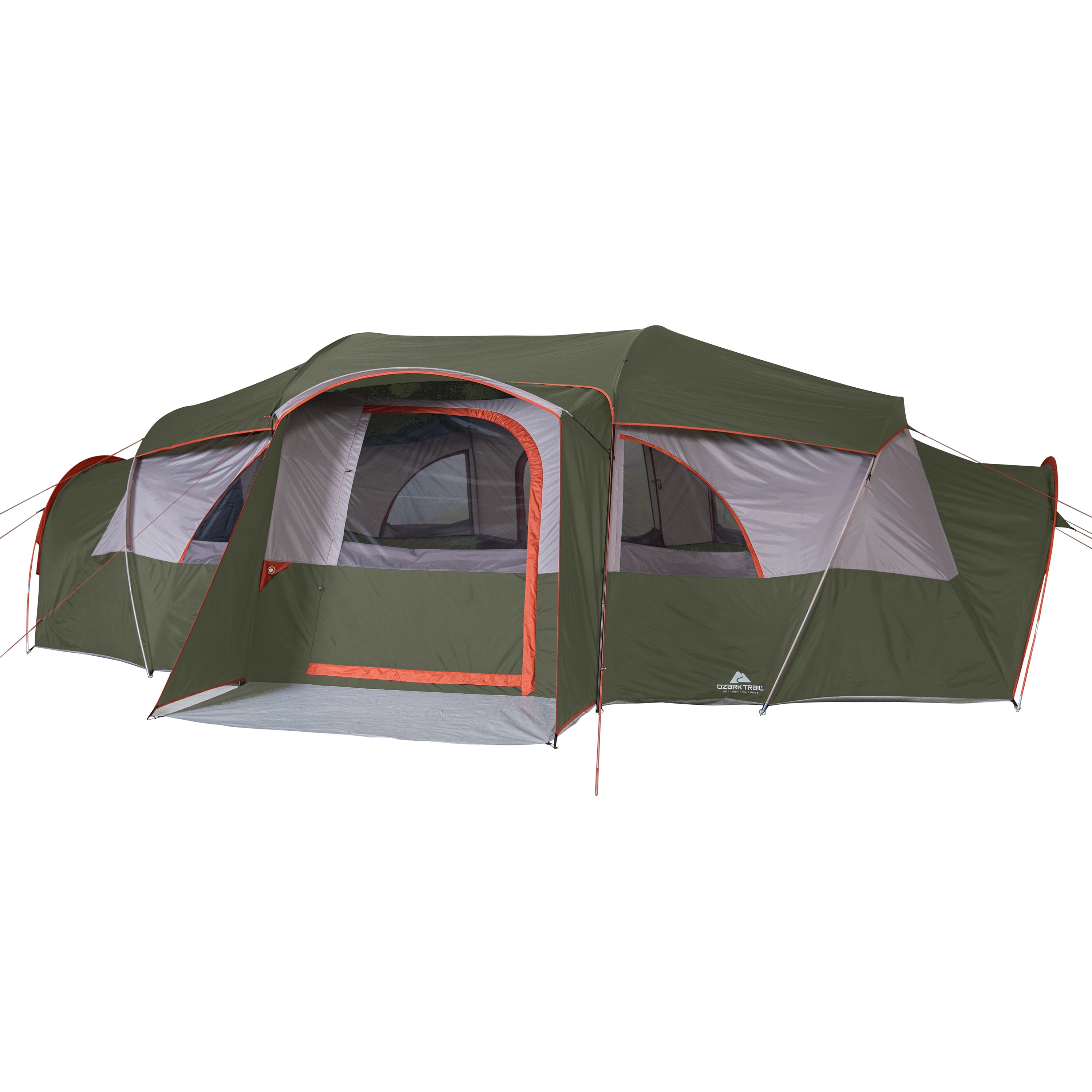 Dictatuur item importeren Ozark Trail Hazel Creek 18-Person Cabin Tent, with 3 Covered Entrances -  Walmart.com