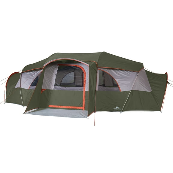 Ozark Trail 18-Person Cabin Tent, with 3 Covered Entrances