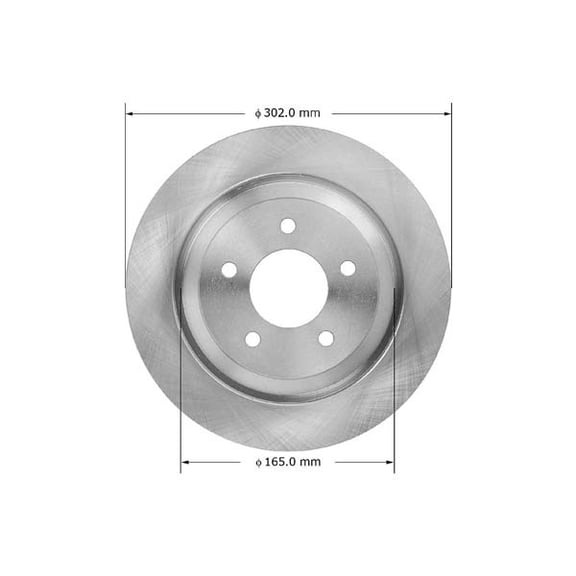 Bendix Premium Drum And Rotor Disc Brake Rotor P/N:Prt5977 Fits select: 2006-2010,2012-2015 MAZDA 5