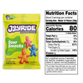 thumbnail image 3 of 3pk Joyride Candy Variety Pack, 3.5 oz Each – Sour Rainbow Strips, Sour Smacks & Fruit Chews – Low Sugar, Keto Friendly, Vegan, Gluten Free Candy, Candy Snack Assortment, 3 of 5