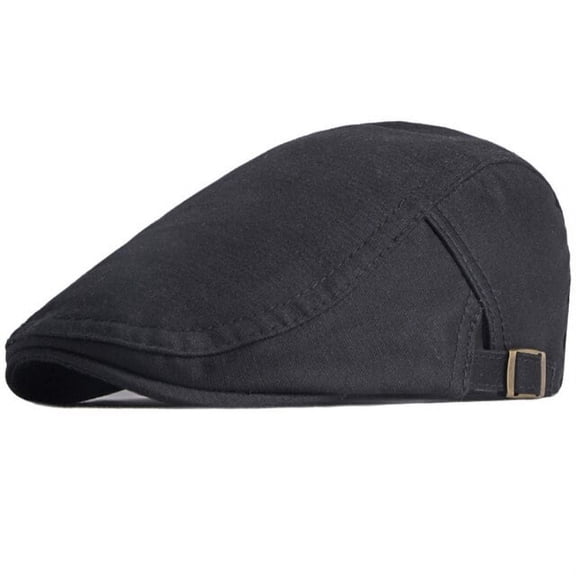 SikaFu Beret Cap Men Women Solid Plain Ivy Newsboy Flat Cap Male Female Adjustable Cotton Beret Hat Vintage Artist Painter Beret
