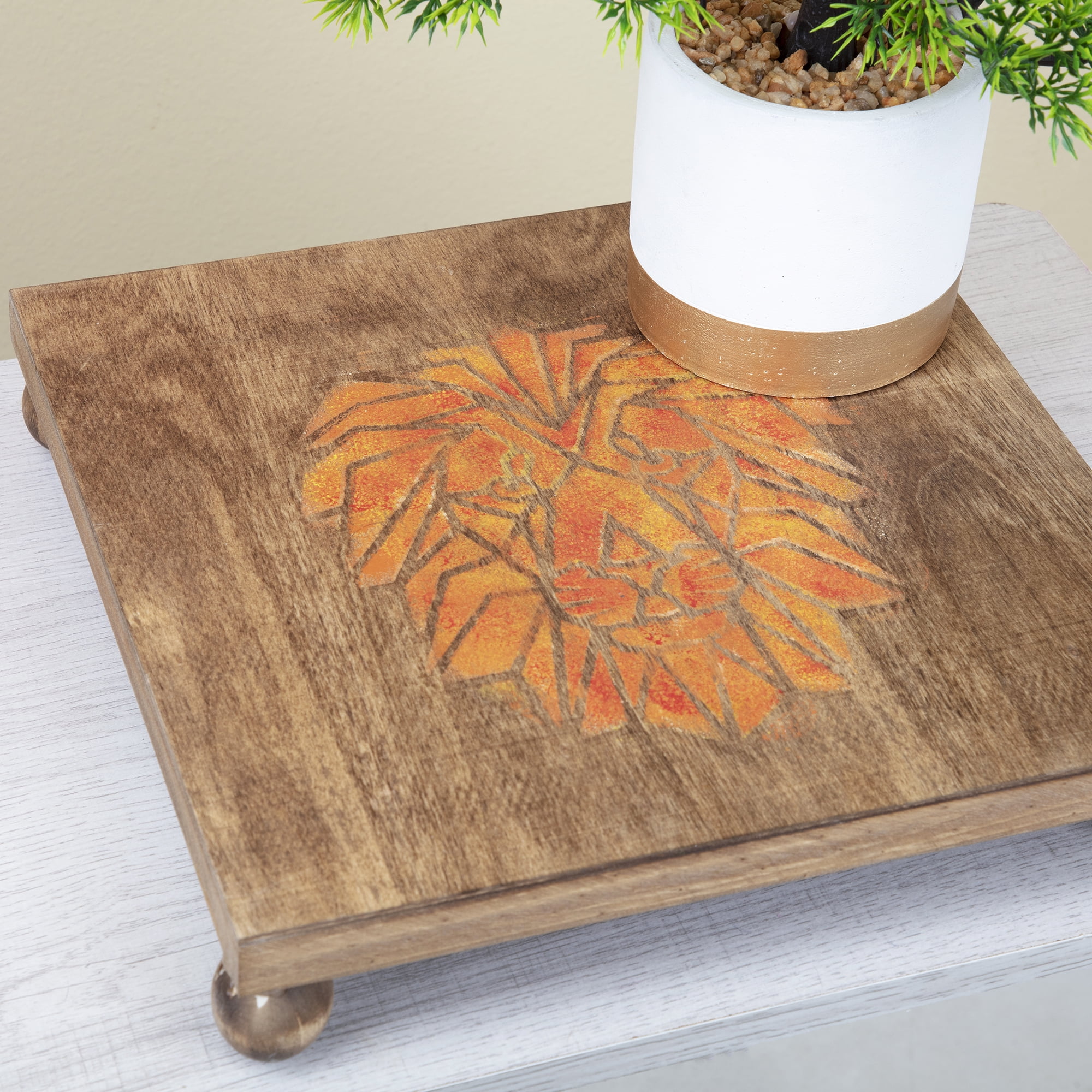 Cousin DIY Unpainted Square Wood Panel, 10" X 10" x .75"
