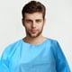thumbnail image 5 of 3Pcs CPE Capa de aislamiento de limpieza de plástico Abrigo de plástico para peluquería Barbers Cloak Cosmetic Salon Cape Size XL (Azul), 5 of 5
