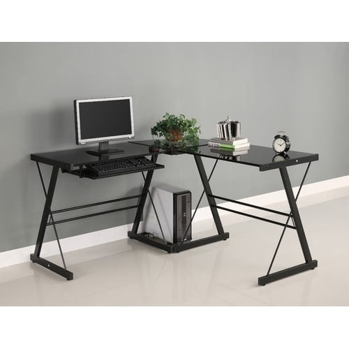 Glass & Metal Corner Desks