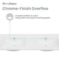 thumbnail image 4 of Swiss Madison Ceramic White 48" Bathroom Vanity Top, 4 of 8