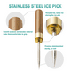 thumbnail image 3 of Picahielos para romper hielo. Hecho de madera de pino de calidad y acero inoxidable apto para uso alimentario., 3 of 5