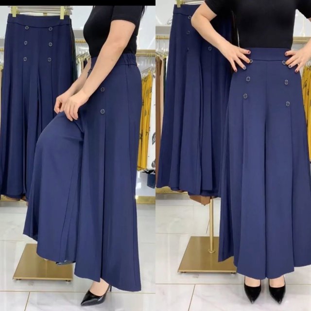 WILLBEST Pantalones Casuales de Mujer Pantalones Cómodos con Detalle de Botones para Uso Diario Primavera Verano Otoño Ideal para Atuendos Versátiles y Estilo Fácil Extra Grande