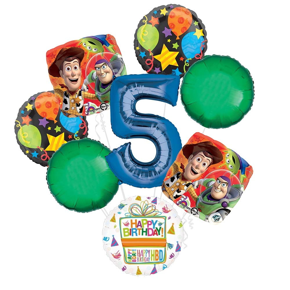 Toy Story 5th Birthday Party Supplies Balloon Bouquet Decorations