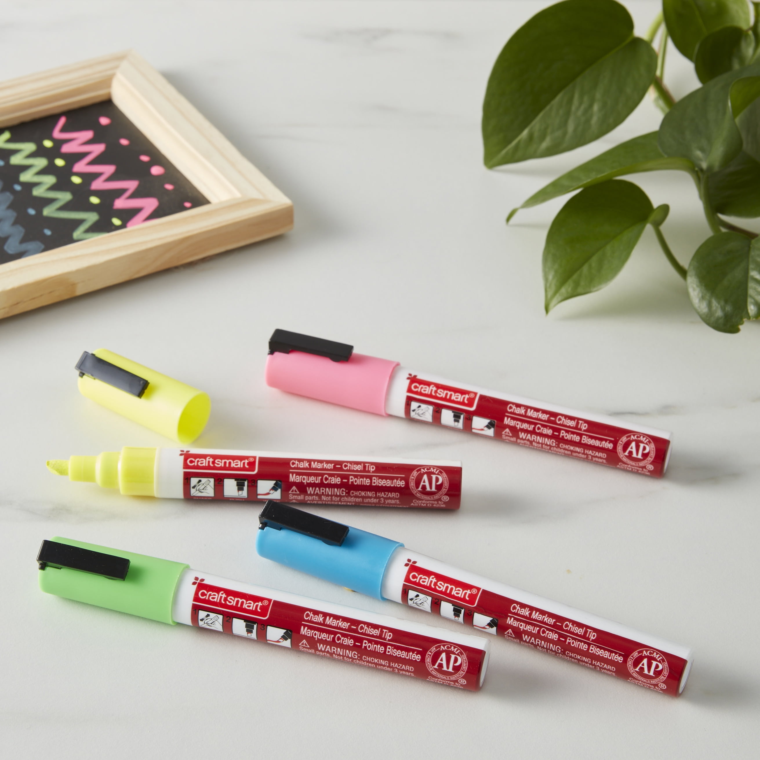 9 Packs: 4 ct. (36 total) Fluorescent Chalk Marker Set by Craft Smart