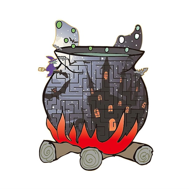 Juego De Rompecabezas Fantasma Con Marco De Madera, Juguete De Rompecabezas Con Marco De Halloween, Rompecabezas De Avión Fantasma Para Niños, Decoración De Halloween Scienceny FN002123-00