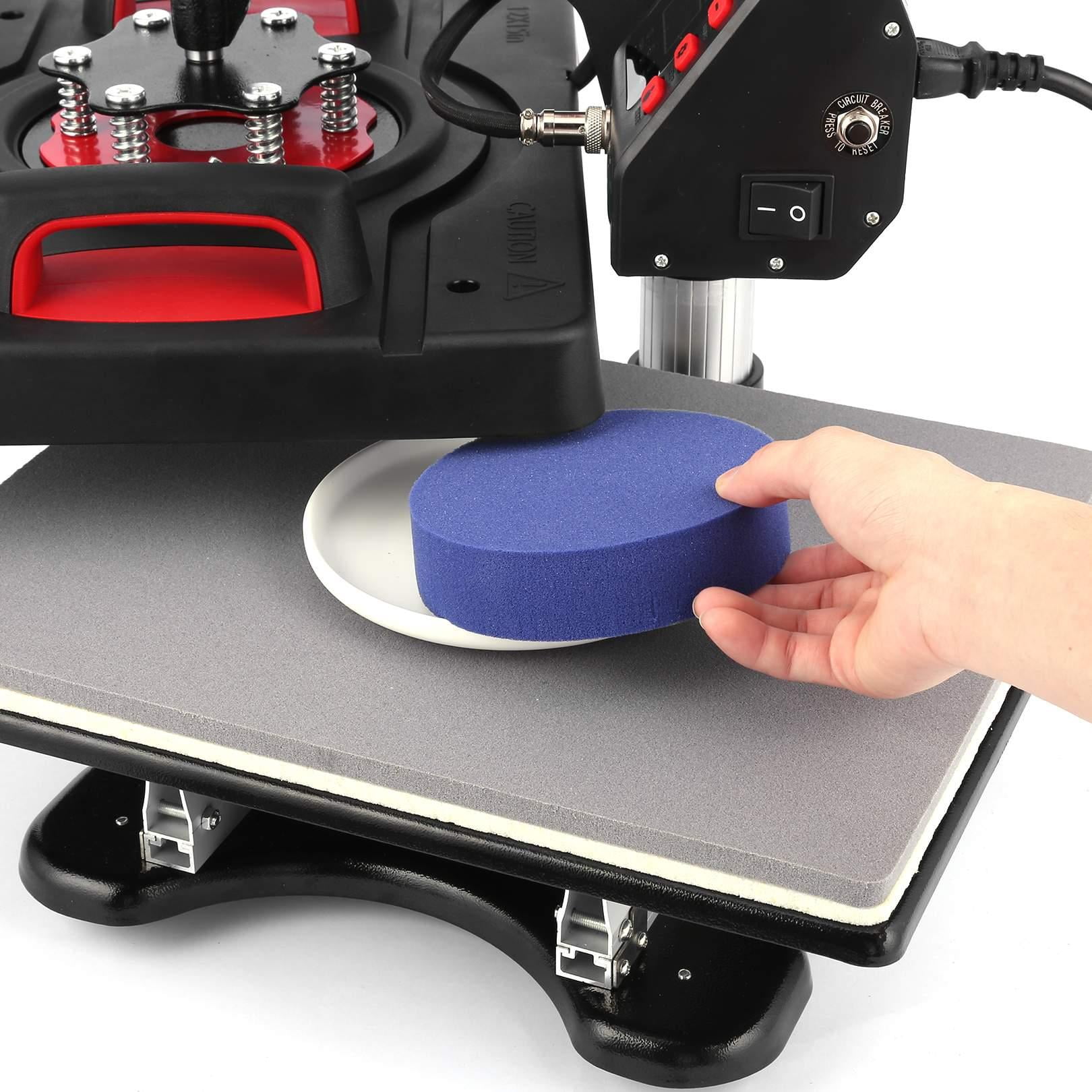 5 in 1 Heat Press Machine 12'' x 15'', Heating Evenly Digital Sublimation Press, 360° Swing Away Heat Transfer Machine for T-shirt Mug Hat sports gifts