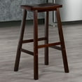 thumbnail image 2 of Winsome Satori Saddle Seat Bar Stool, Walnut, 2 of 5