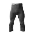 thumbnail image 1 of Men's Basketball Sports Tight Pants ¾ Compression Workout UK Legging Pad K7K9, 1 of 9