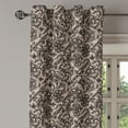 thumbnail image 2 of Ambesonne Gothic Grommet Curtain, Flowers Butterflies Lace, 50" x 84", Tan Black, 2 of 6