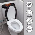 thumbnail image 3 of HELLHERO Flame Heart Toilet Seat Lid Cover Thankful Fall 2 Pieces Reusable Adjustable Toilet Lid Cover Stretch, 3 of 5