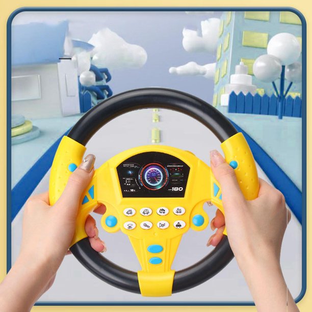 Vogacara Controlador de conducción simulado Juego de simulación Fingir para cumpleaños amarillo Juguetes Educativos Amarillo Tipo 2