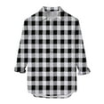 thumbnail image 2 of adviicd Summer Tops For Men Men's Western Cowboy Long Sleeve Pearl Snap Casual Work Shirts E 2XL, 2 of 4