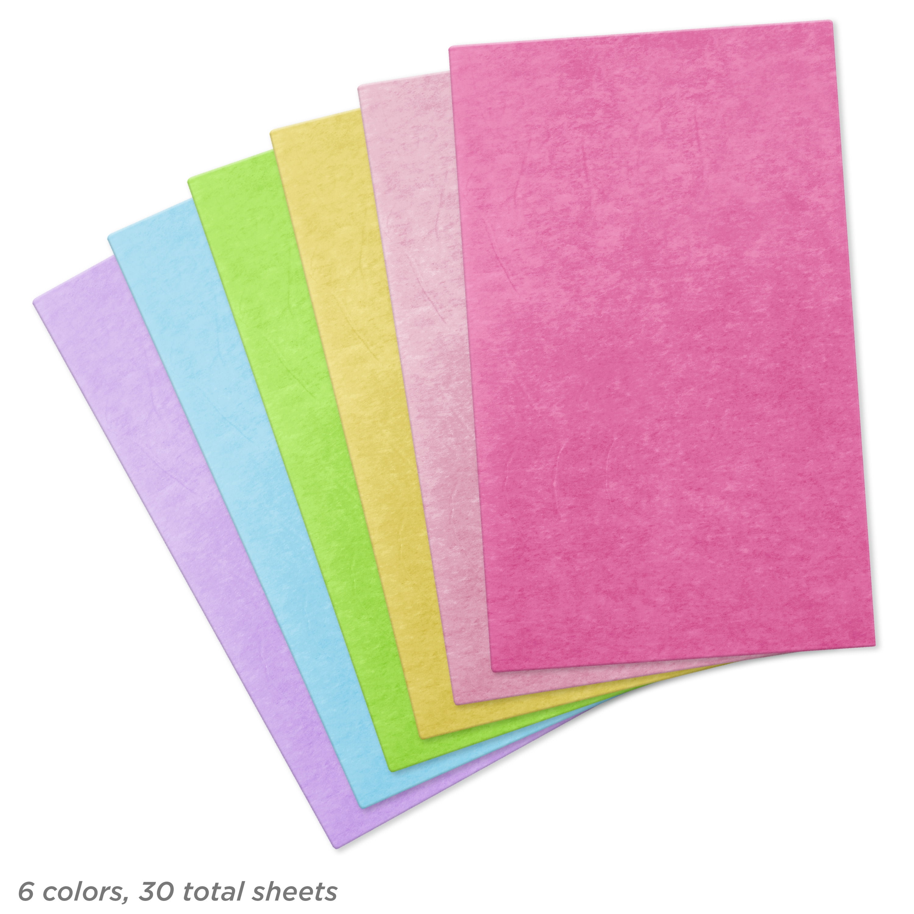 Hallmark 6-Pack Assorted Tissue Paper (Pastel Solids) 30 sheets