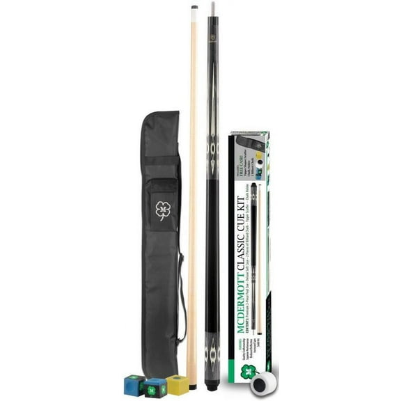 McDermott 7-Piece Classic Pool Billlards Cue Kit & Case | KIT4