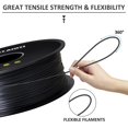 thumbnail image 4 of Filamento para impresora 3D GIANTARM Silk Black PLA, 1 kg, 1,75 mm, 4 of 6