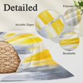 thumbnail image 3 of Yellow Gray White Long Body Pillow Covers, Farmhouse Gradient Abstract Art Soft Throw Pillow Cases with Invisible Zipper, Decorative Pillowcase Pillows Protectors for Sofa Bed Couch 20"x60", 3 of 9