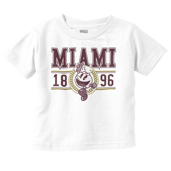 PACMAN Arcade Game Miami Varsity Toddler Boy Girl T Shirt Infant Toddler Brisco Brands 6M