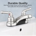 thumbnail image 2 of Pacific Bay Lynden Bathroom Sink Faucet Metal-Plated ABS Water Faucet, Brushed Satin Nickel, 2 of 10