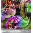 thumbnail image 1 of Soimoi Modal Satin Fabric Leopard Animal Skin Fabric Prints by Yard 42 Inch Wide, 1 of 3