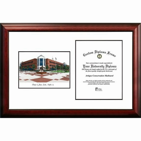 Campus Images VA997V-1014 10 x 14 in. George Mason University Scholar Diploma Frame - Satin Mahogany